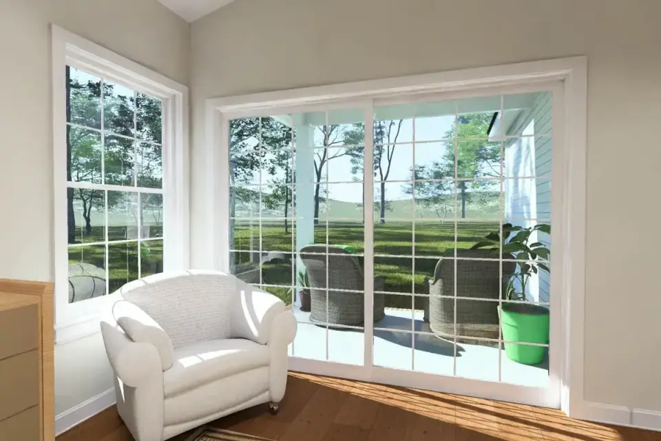 Dining area open to the kitchen and living room