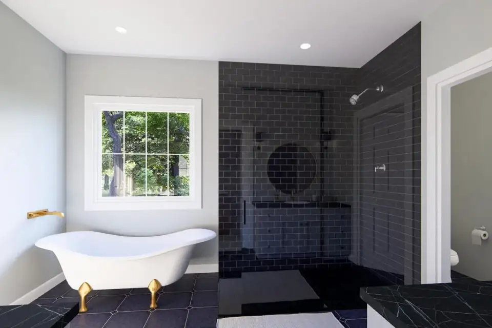 Bonus room over garage with sloped ceiling, dormer windows, and recreational space layout