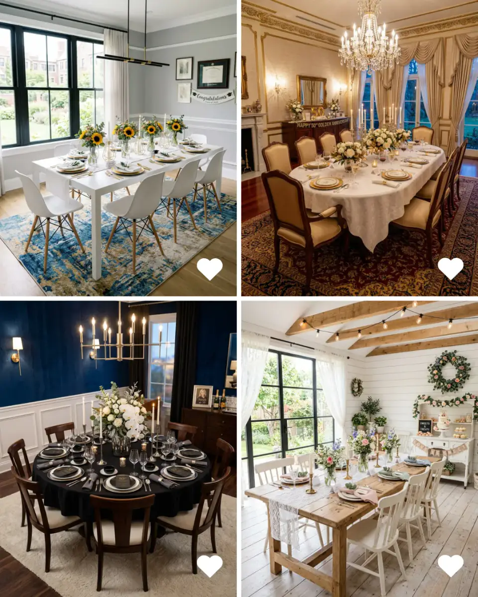 Celebration Decor Inspiration: From Intimate Dinners to Grand Parties