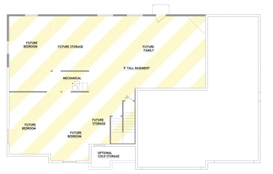 Plan 849082PGE optional finished basement layout with future bedroom and family room