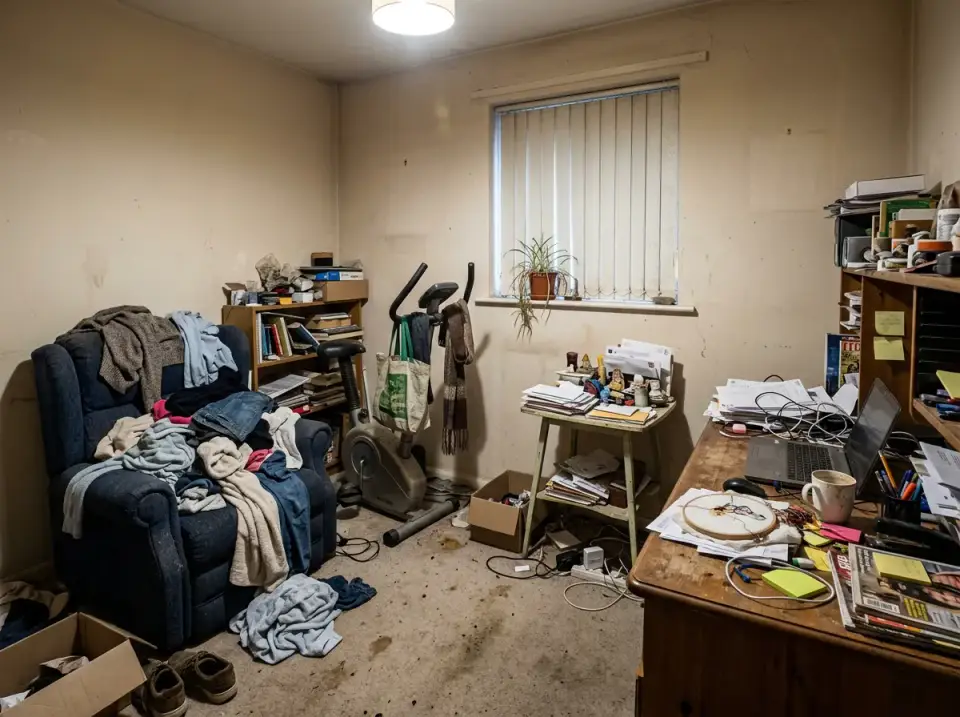 See the Incredible Transformation of This Cluttered Spare Room!