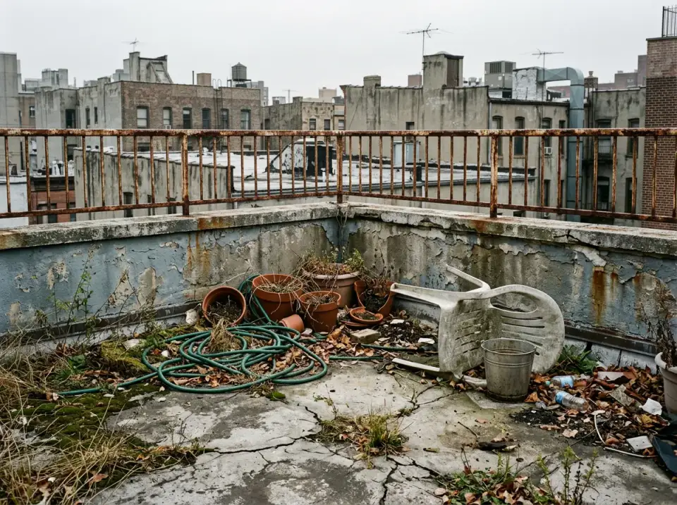Before the Magic: A Rooftop's Gritty Potential