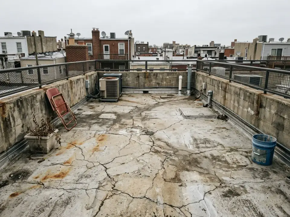 Before: The Crumbling Concrete Slab