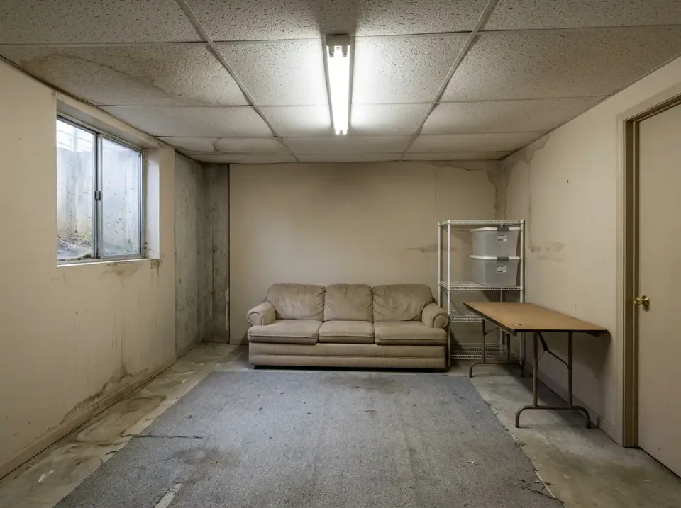 Before: The Sad Basement Cave We Started With