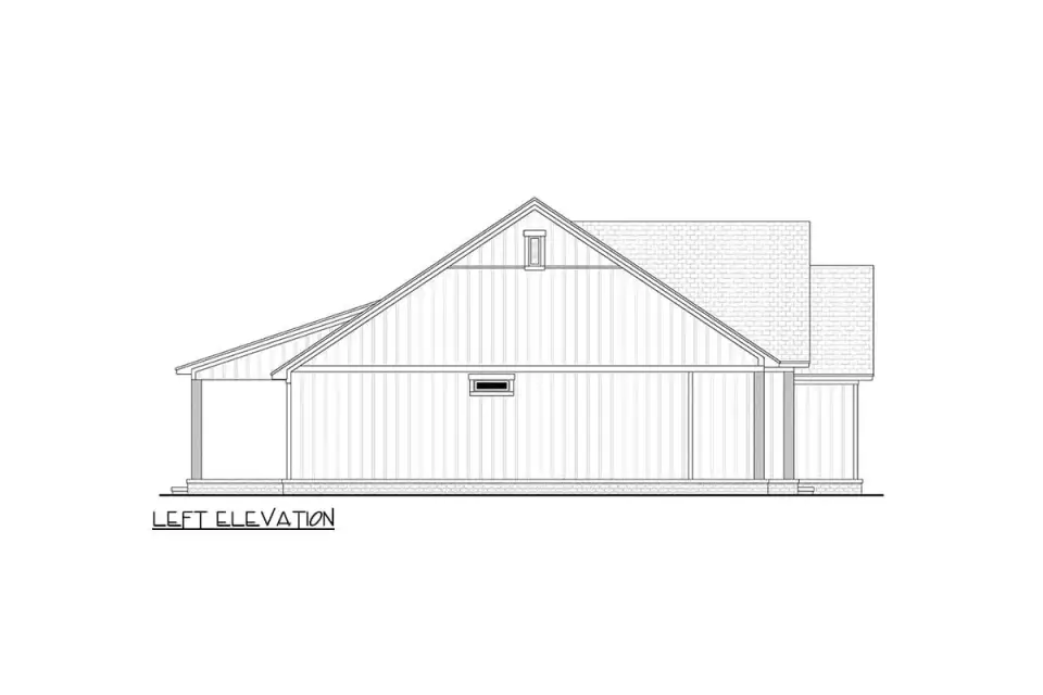 Exterior package showing alternate column treatment on the front porch