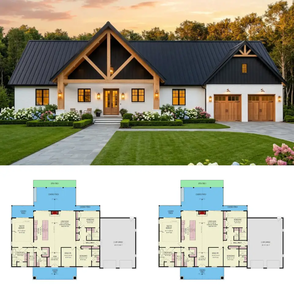 Modern Farmhouse with Mountain Influences (2,439 Sq Ft)