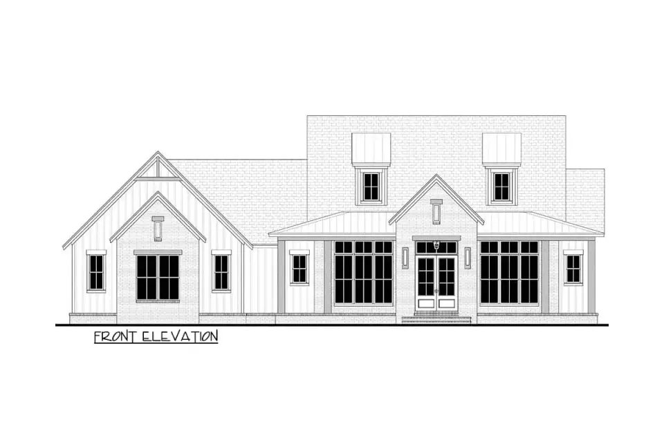 Plan 52035HZ board and batten siding detail