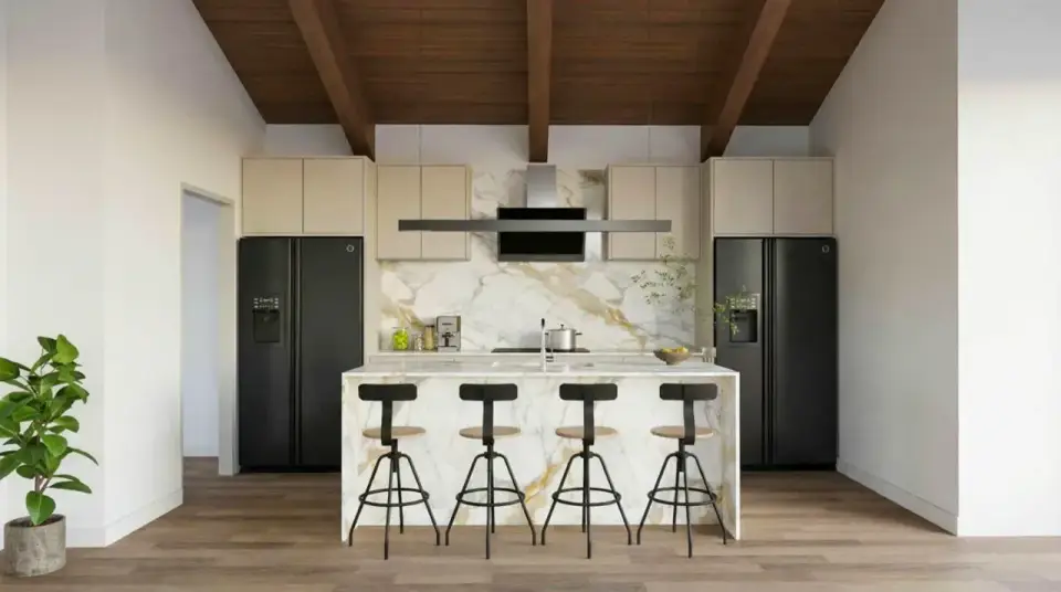 Plan 70953MK owner bedroom with neutral palette