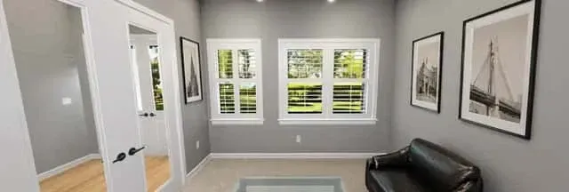 Laundry room near the garage entry