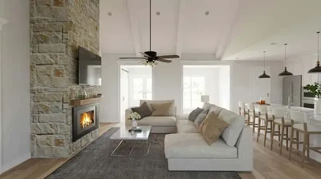 Plan 70954MK owner suite with vaulted ceiling