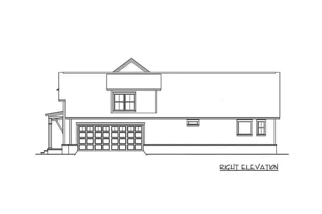Rear exterior covered porch modern farmhouse open concept